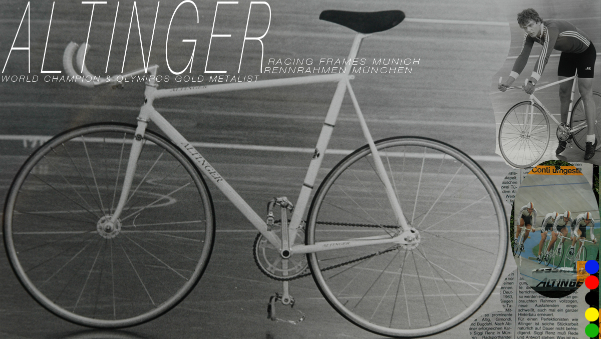 WILHELM ALTINGER RACING FRAMES MUNICH 1984 OLYMIPCS TRACK BIKE